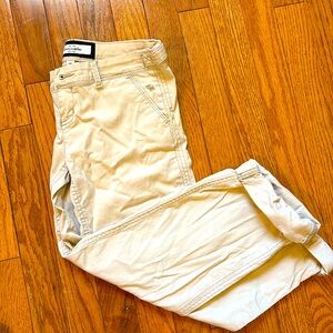 Girls Abercrombie 14S cuffed khakis